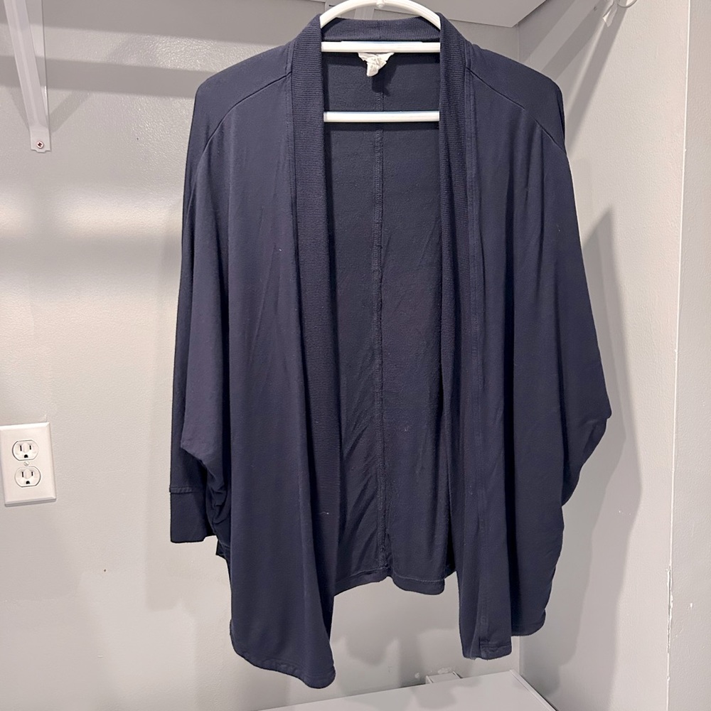 LOFT Navy Blue Batwing Cardigan